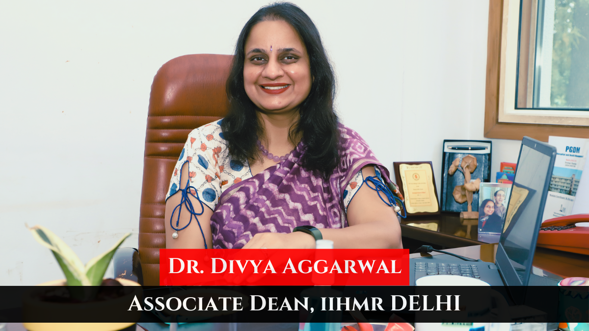 Dr. Divya Aggarwal, seated at her desk.