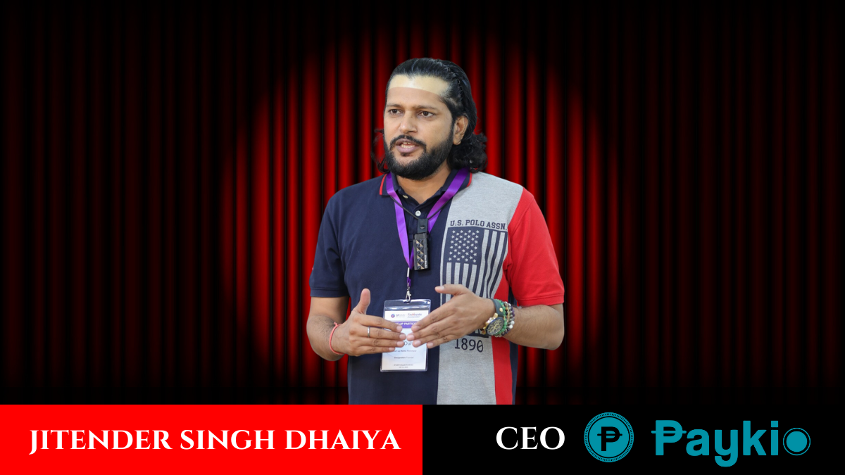 Jitender Singh Dahiya, CEO of Paykio, discussing cross-border payment solutions.